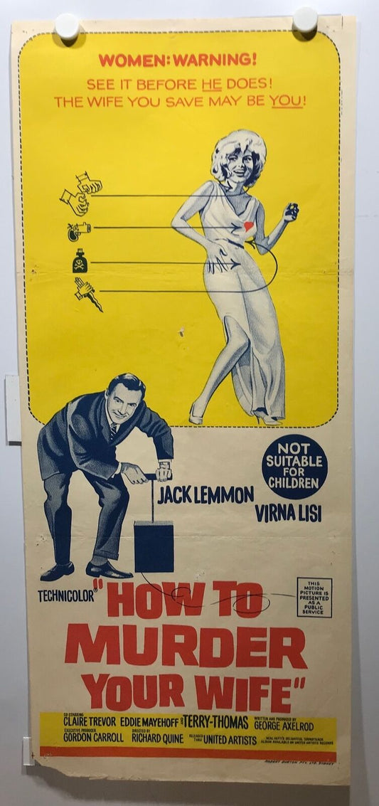 ORIGINAL DAYBILL MOVIE POSTER - HOW TO MURDER YOUR WIFE