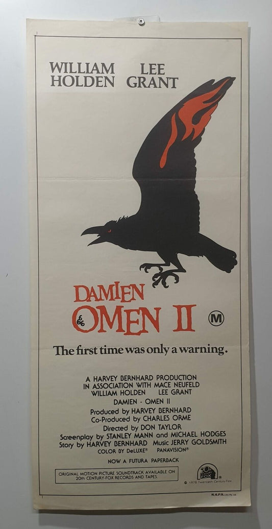 ORIGINAL DAYBILL MOVIE POSTER - DAMIEN OMEN II - HORROR