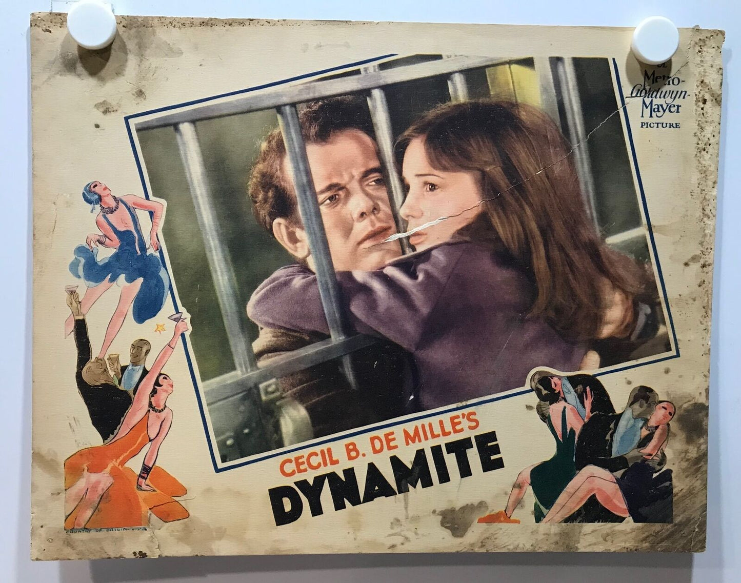 ORIGINAL LOBBY CARD - DYNAMITE (a) - 1929 - title card