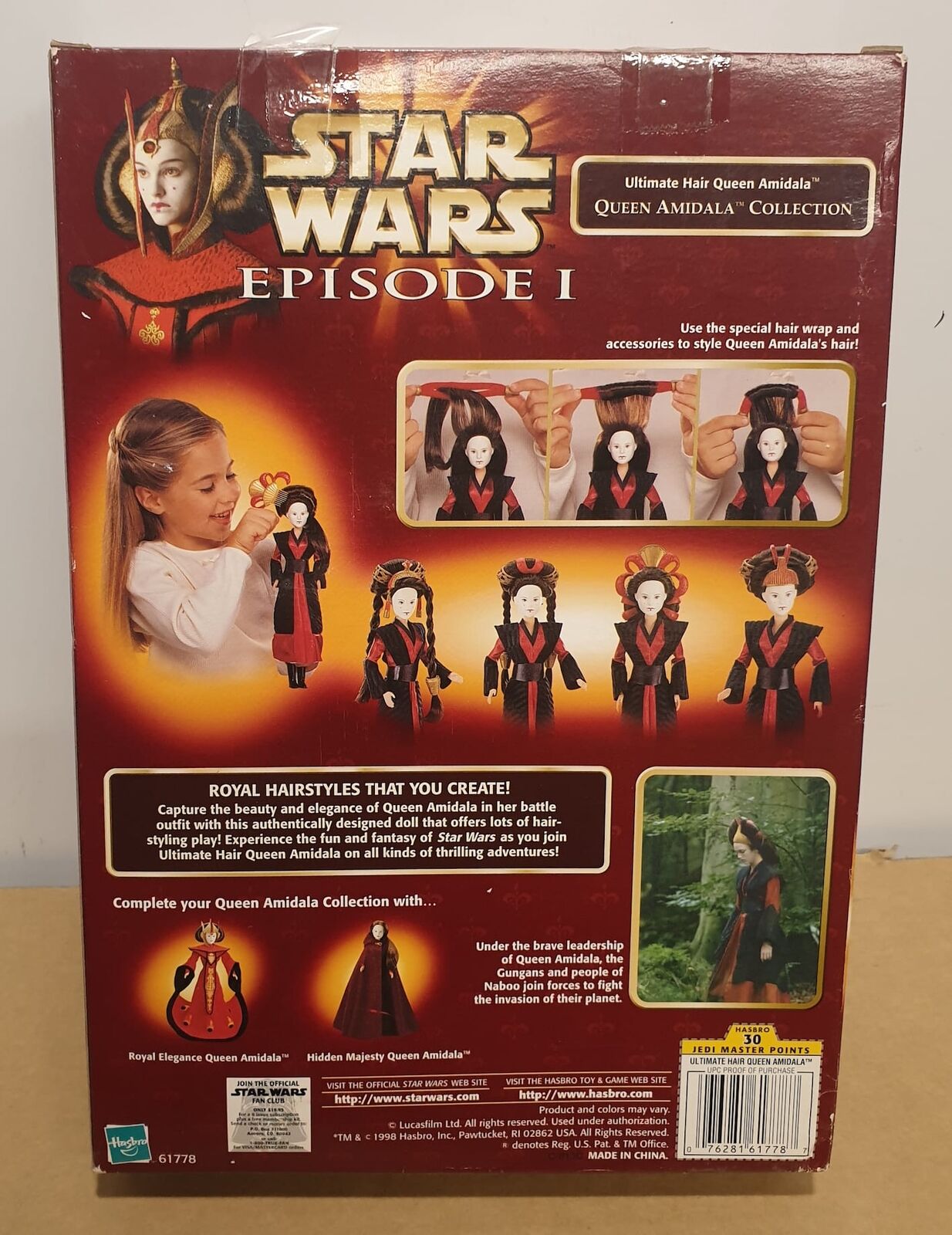 Star Wars - HASBRO - EPISODE I - ULTIMATE HAIR QUEEN AMIDALA - Queen Amidala