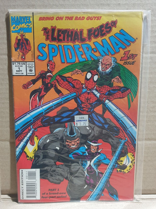 COMIC BOOK -  MARVEL LETHAL FOES OF SPIDER MAN 1ST ISSUE #1