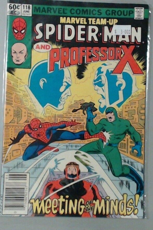 MARVEL COMIC BOOK - TEAM UP SPIDER-MAN AND PROFESSOR X NUMBER 118