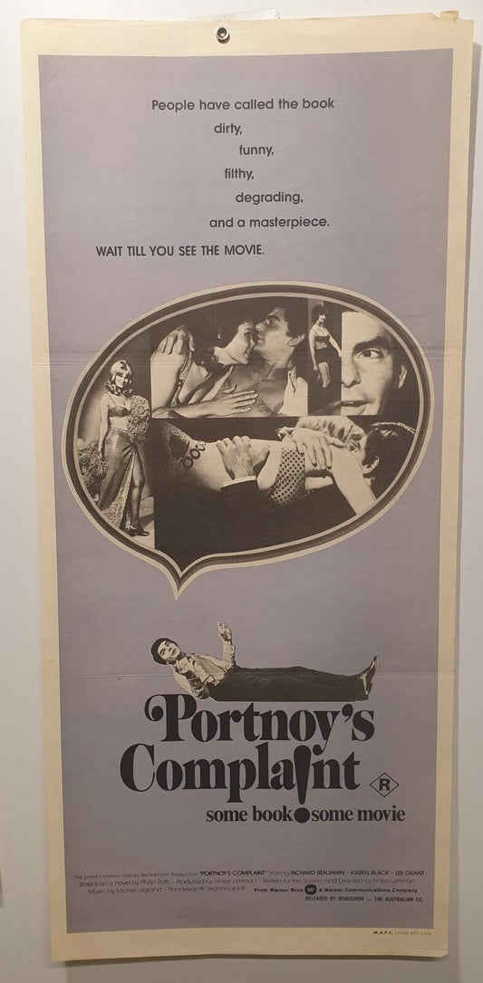 ORIGINAL DAYBILL MOVIE POSTER - PORTNOY'S COMPLAINT - 1972