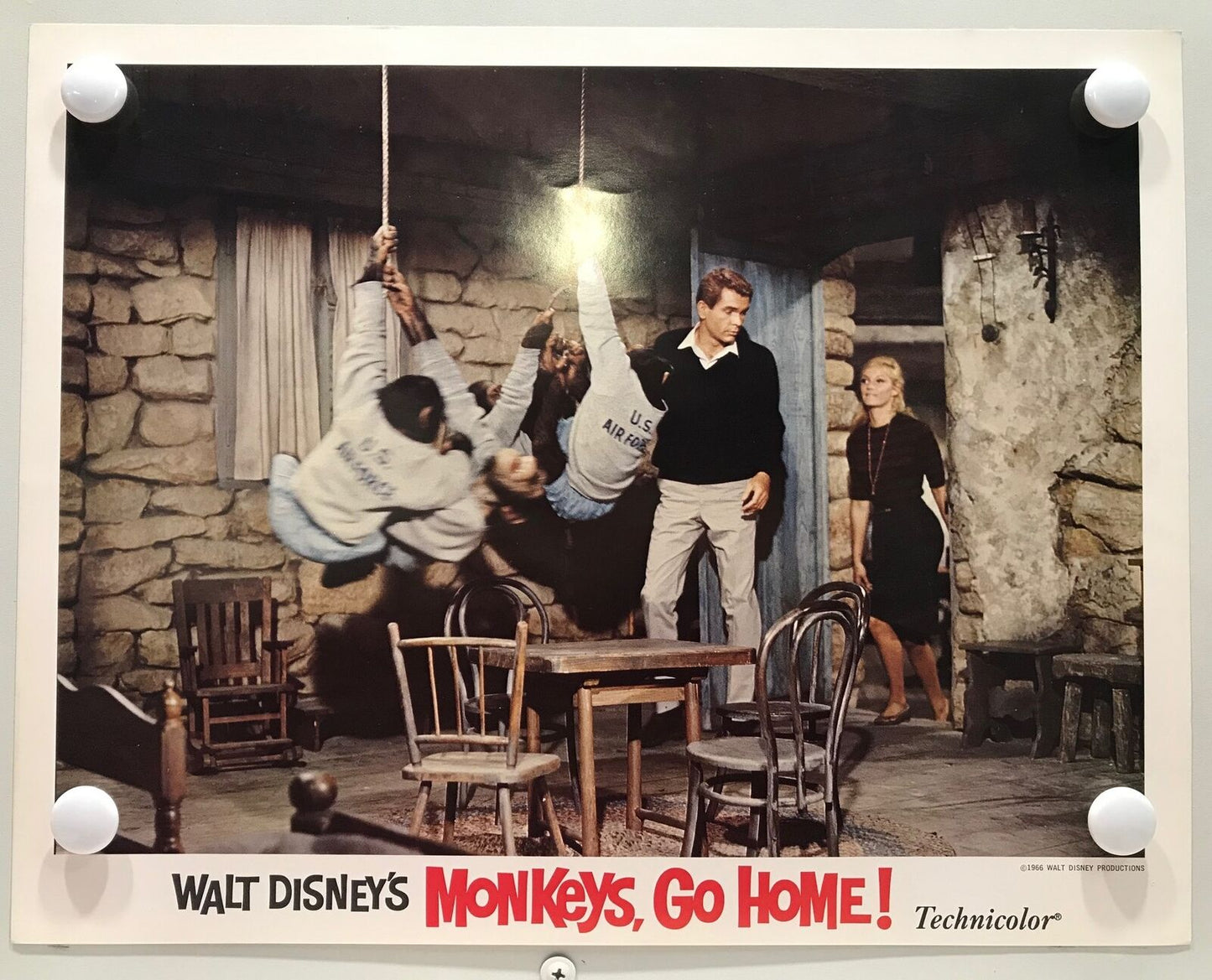 ORIGINAL LOBBY CARDS - MONKEYS, GO HOME! - 1967 - Walt Disney - set of 8 -  M...