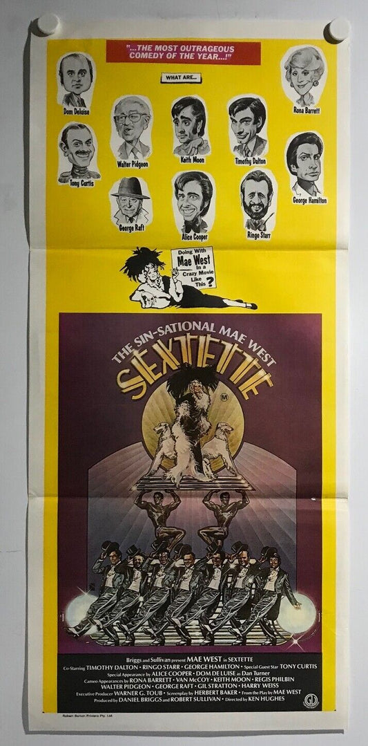 ORIGINAL DAYBILL MOVIE POSTER - THE SIN-SATIONAL SEXTETTE - 1977