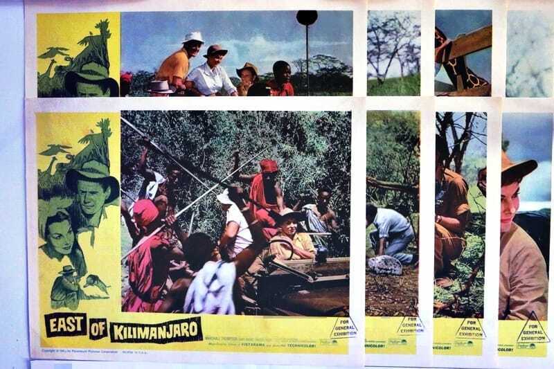 ORIGINAL LOBBY CARDS - EAST OF KILIMANJARO - 1964 - set of 8