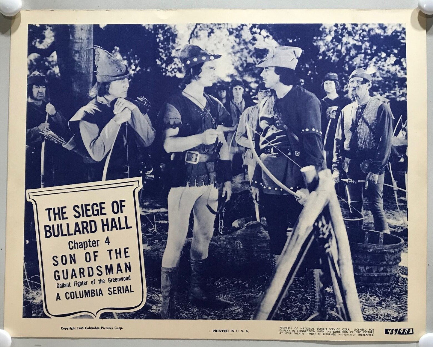 ORIGINAL SERIAL LOBBY CARD - SON OF THE GUARDSMAN (d) - 1946 - Ch 4 "The Sieg...