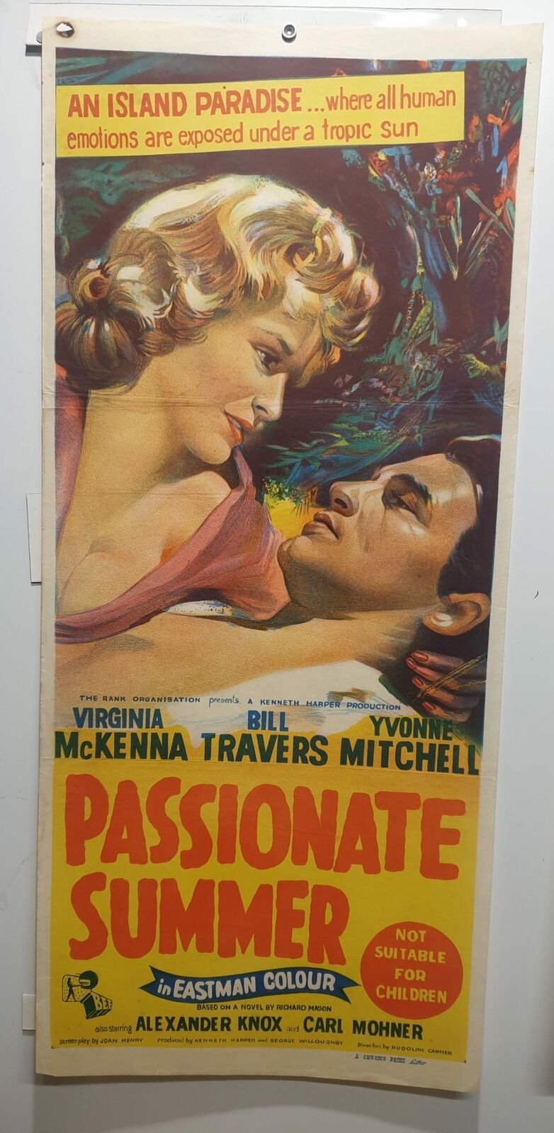 ORIGINAL DAYBILL MOVIE POSTER - PASSIONATE SUMMER