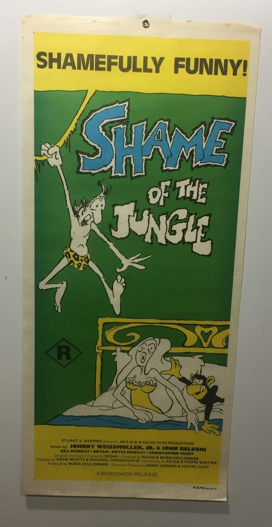 ORIGINAL DAYBILL MOVIE POSTER - SHAME OF THE JUNGLE