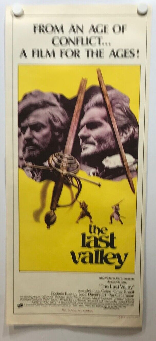 ORIGINAL DAYBILL MOVIE POSTER - THE LAST VALLEY - 1971