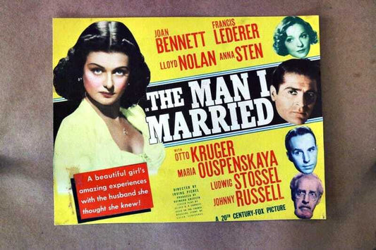 ORIGINAL LOBBY CARD - MAN I MARRIED - 1940 - title card