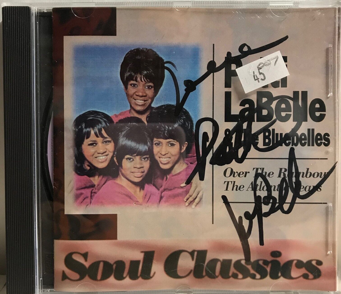 MUSIC CD IN CASE (COVER SIGNED) - PATTI LABELLE AND THE BLUEBELLES - OVER THE...