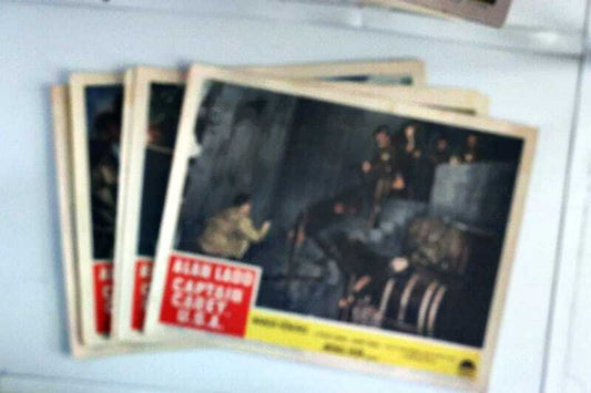 ORIGINAL LOBBY CARDS - CAPTAIN CAREY U.S.A. - 1950 - set of 8