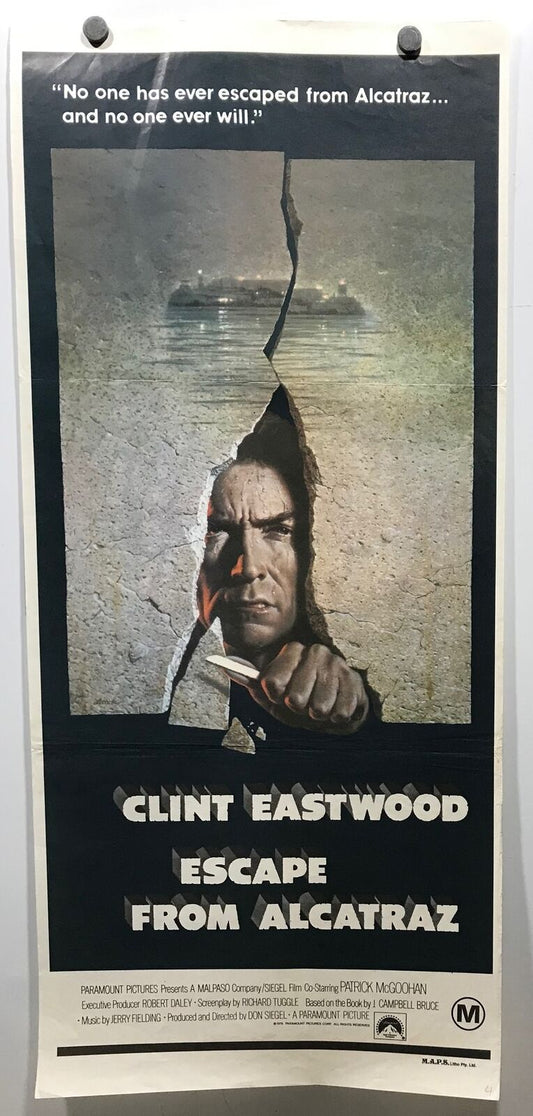 ORIGINAL DAYBILL MOVIE POSTER - ESCAPE FROM ALCATRAZ