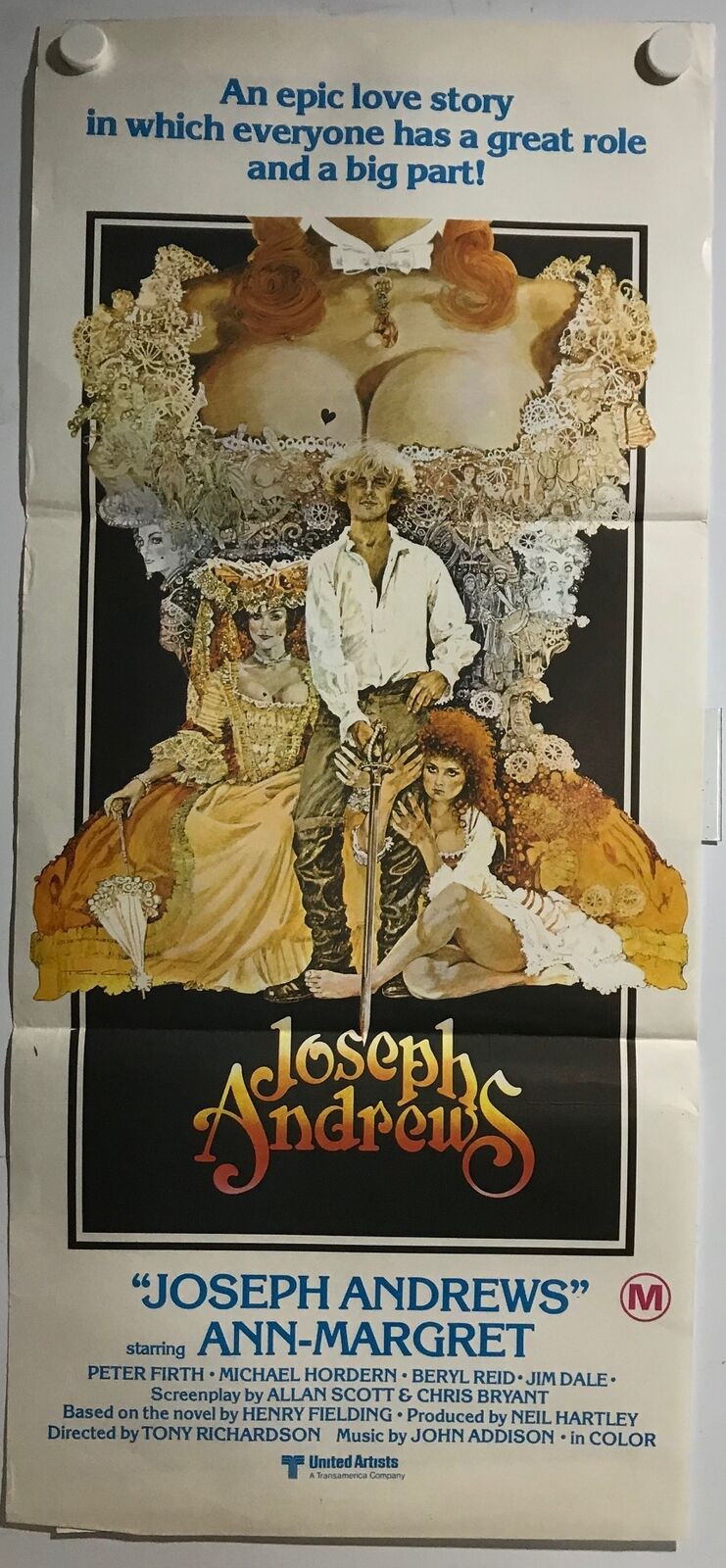 ORIGINAL DAYBILL MOVIE POSTER - JOSEPH ANDREWS