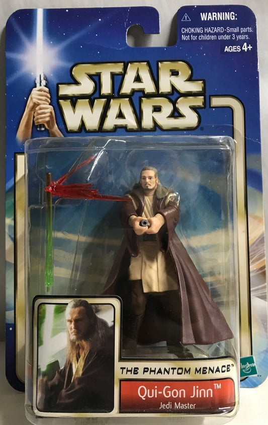 STAR WARS - HASBRO - TPM - QUI-GON JINN - "JEDI MASTER" - with Lightsaber