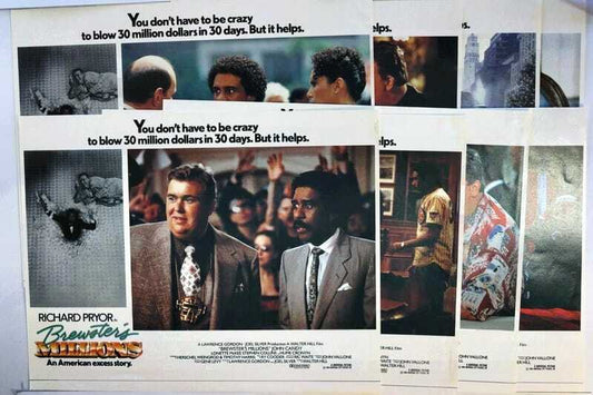 ORIGINAL LOBBY CARDS - BREWSTER'S MILLIONS - 1985 - set of 8