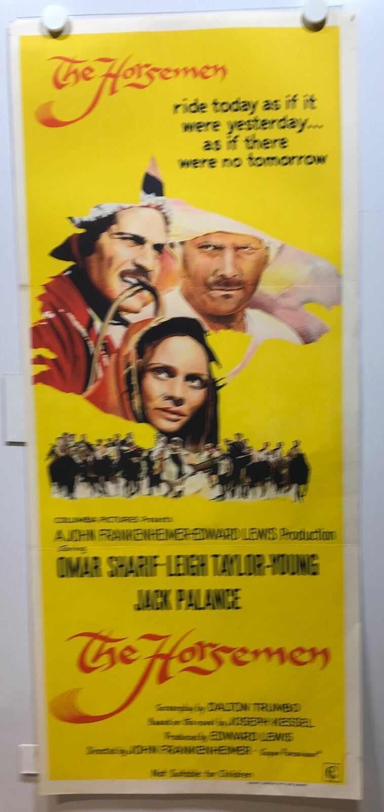 ORIGINAL DAYBILL MOVIE POSTER - THE HORSEMEN - 1971