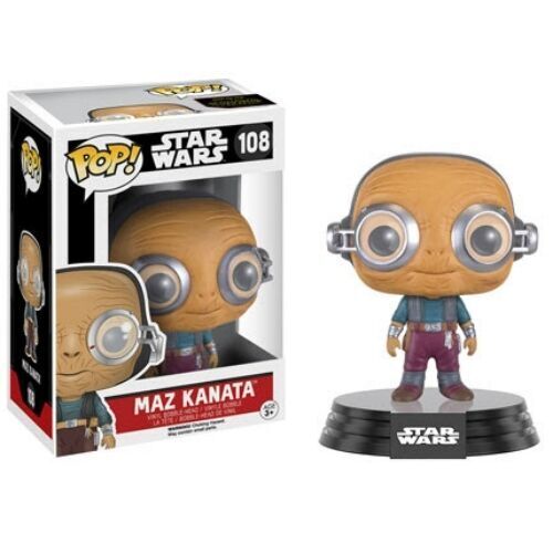 FUNKO POP VINYL FIGURE - MAZ KANATA #118 - STAR WARS - Bobble Head