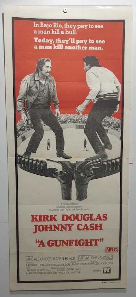 ORIGINAL DAYBILL MOVIE POSTER - A GUNFIGHT