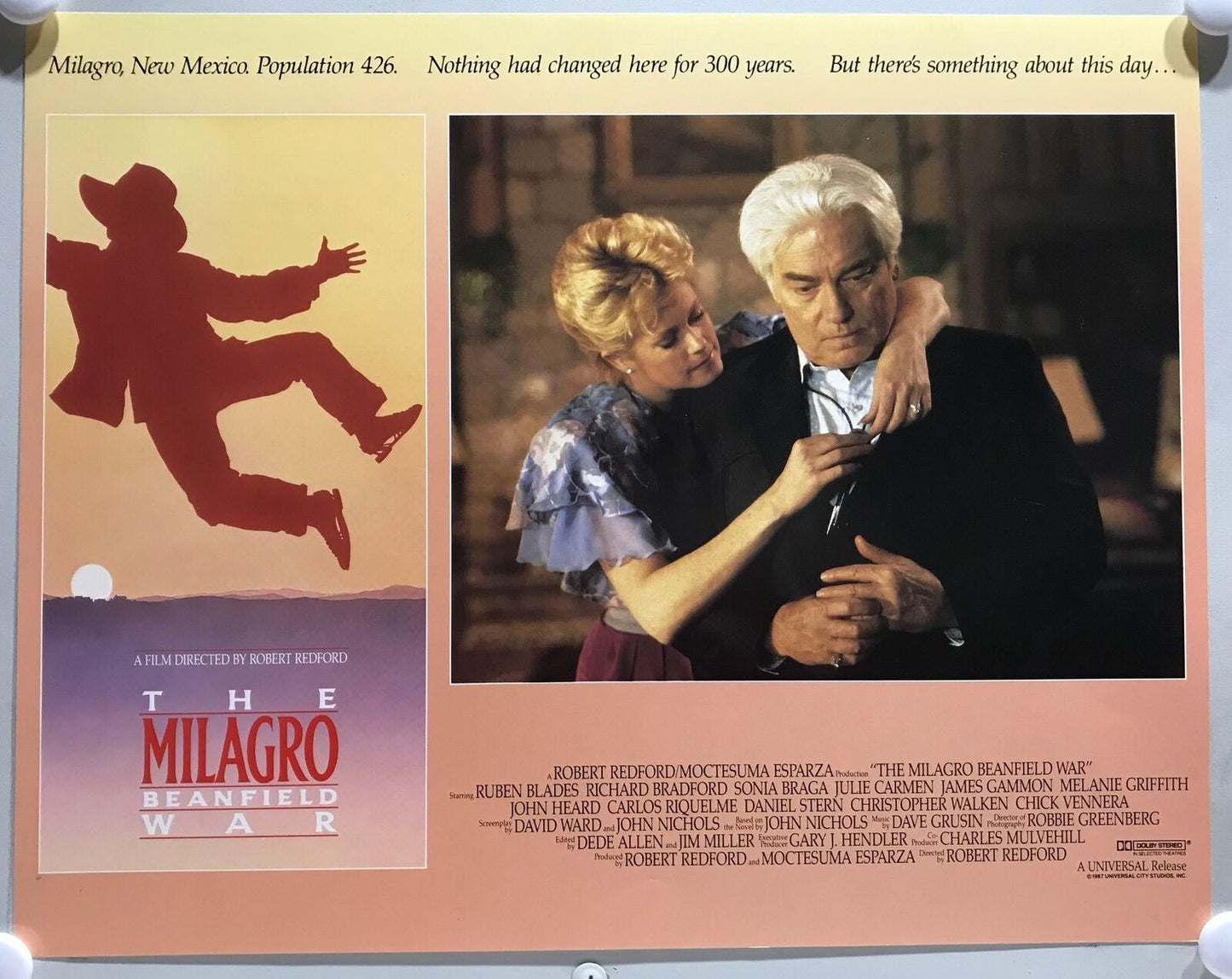 ORIGINAL LOBBY CARDS - THE MILAGRO BEANFIELD WAR - 1988 - set of 8