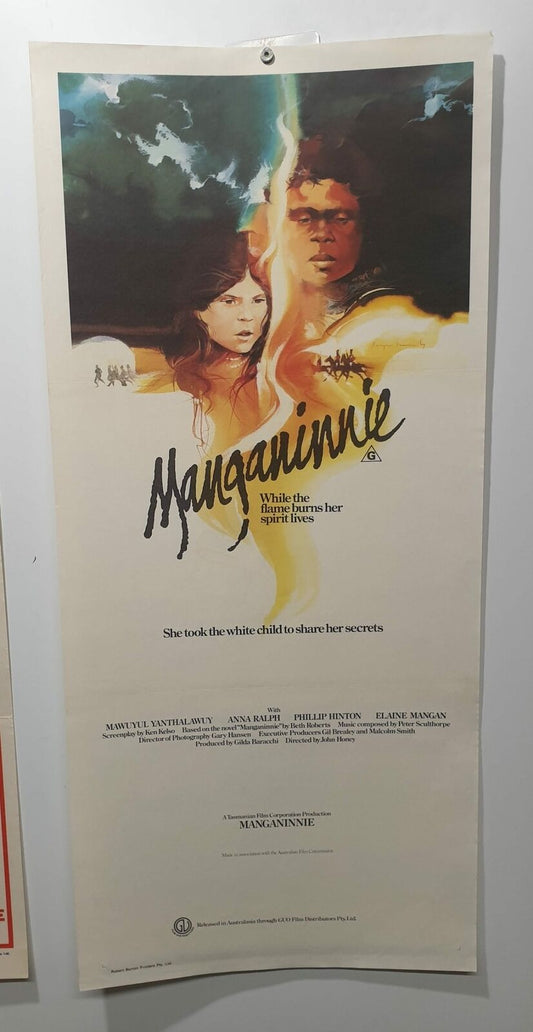 ORIGINAL DAYBILL MOVIE POSTER - MANGANINNIE - (b) -AUSTRALIAN