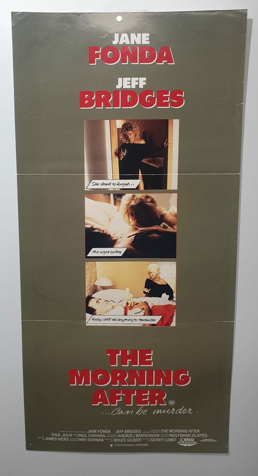 ORIGINAL DAYBILL MOVIE POSTER - THE MORNING AFTER - 1986