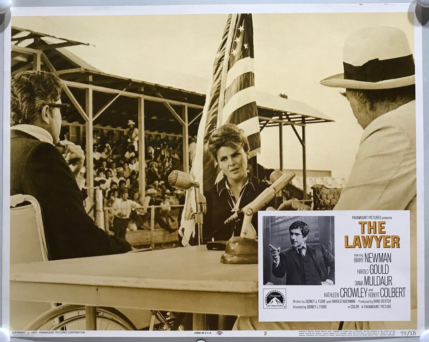 ORIGINAL LOBBY CARDS - THE LAWYER - 1970 - set of 8