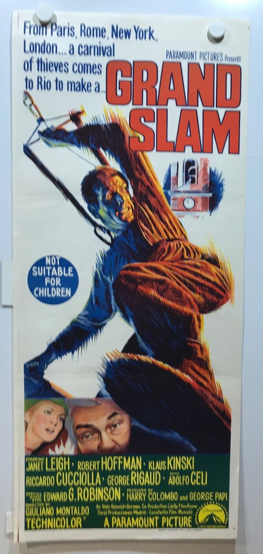 ORIGINAL DAYBILL MOVIE POSTER - GRAND SLAM - 1967