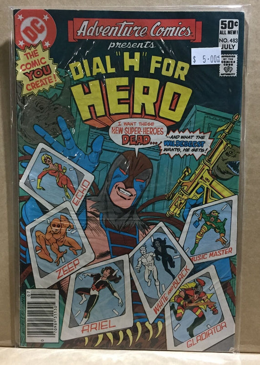 COMIC BOOK - DC DIAL H FOR HERO ADVENTURE COMICS 483