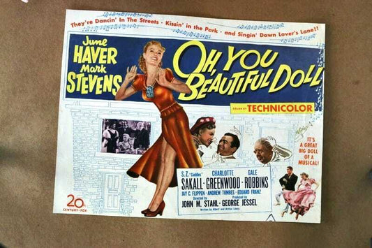 ORIGINAL LOBBY CARD - OH! YOU BEAUTIFUL DOLL - 1949 - title card