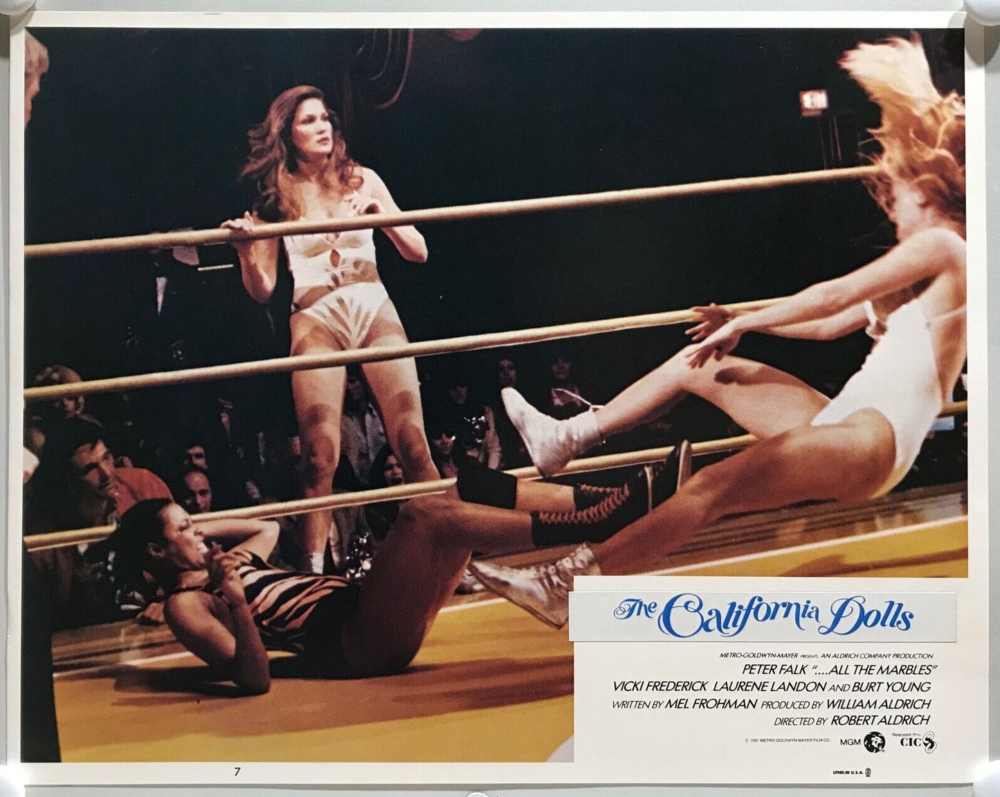 ORIGINAL LOBBY CARDS - THE CALIFORNIA DOLLS aka "...All the Marbles" - 1981