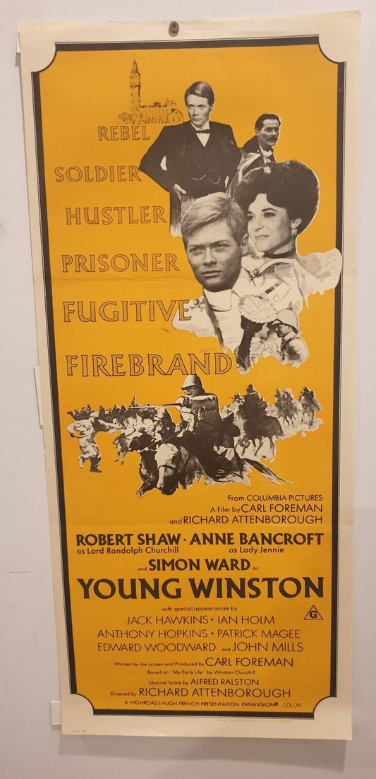 ORIGINAL DAYBILL MOVIE POSTER - YOUNG WINSTON - 1972