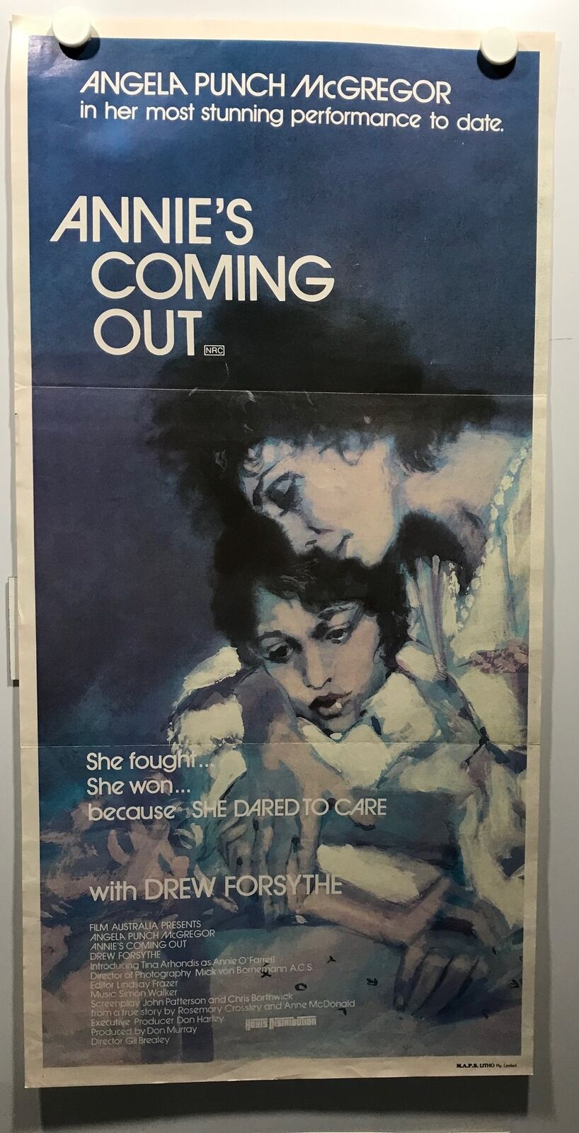 ORIGINAL DAYBILL MOVIE POSTER - ANNIE'S COMING OUT