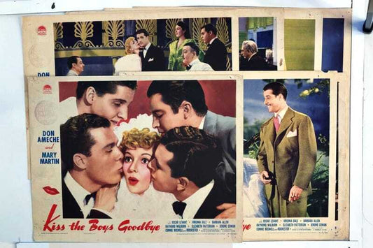 ORIGINAL LOBBY CARDS - KISS THE BOYS GOODBYE - 1941 - set of 8