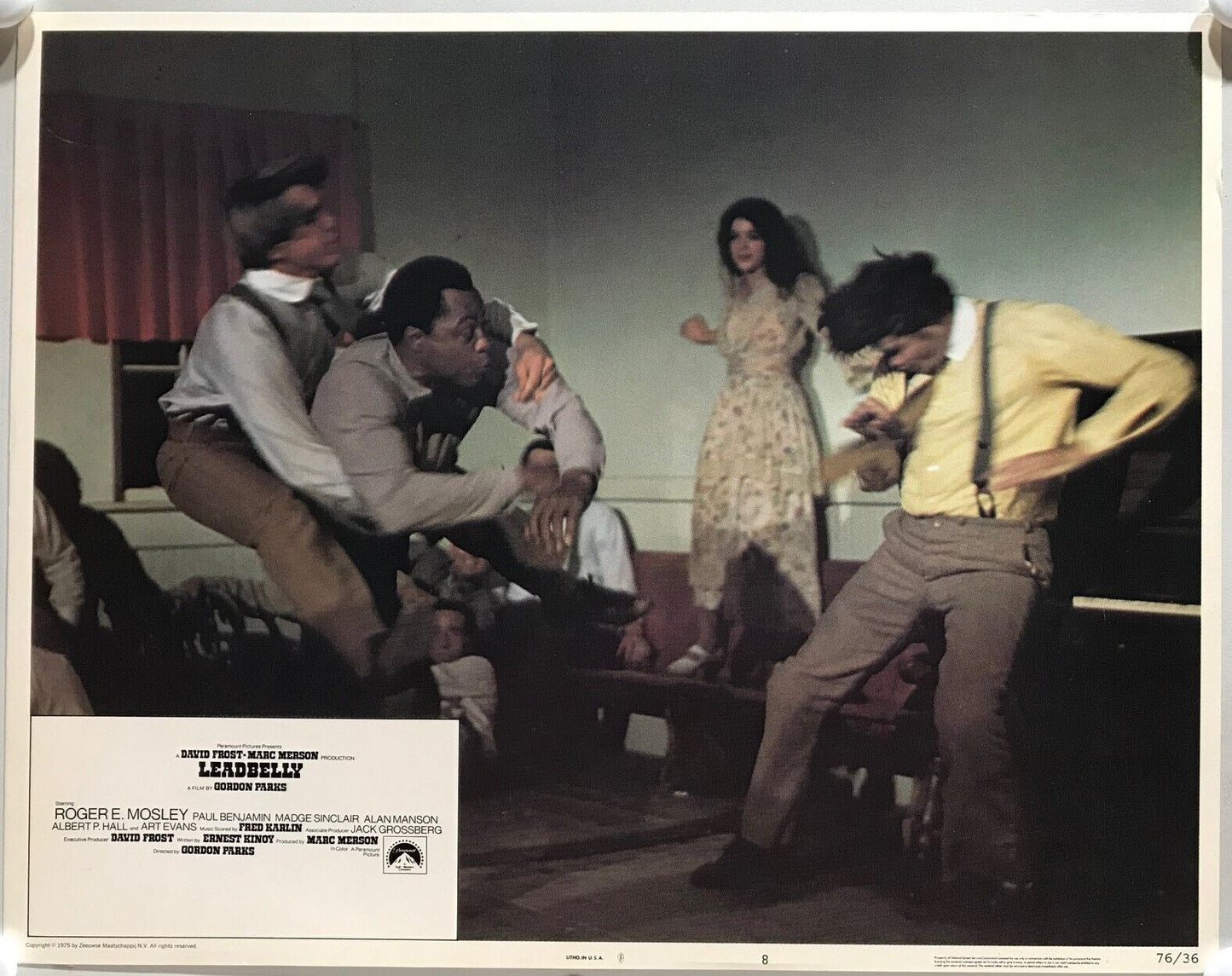 ORIGINAL LOBBY CARDS - LEADBELLY - 1976 - set of 8