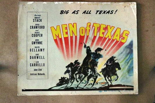 ORIGINAL LOBBY CARD - MEN OF TEXAS - 1942 - title card