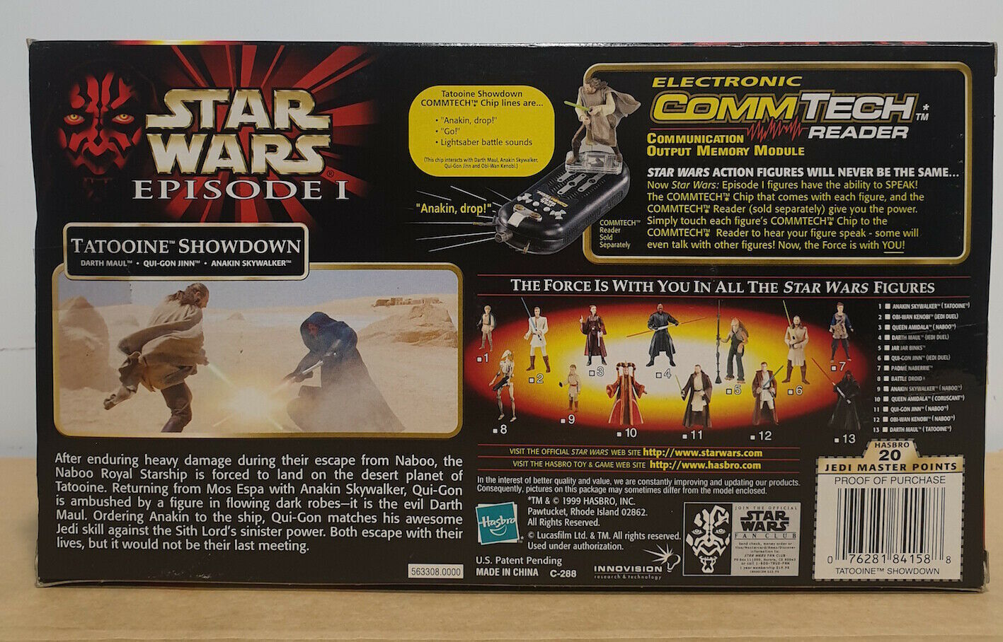 STAR WARS - HASBRO - EPISODE 1 - TATOOINE SHOWDOWN - Darth Maul. Qui-Gon Jinn