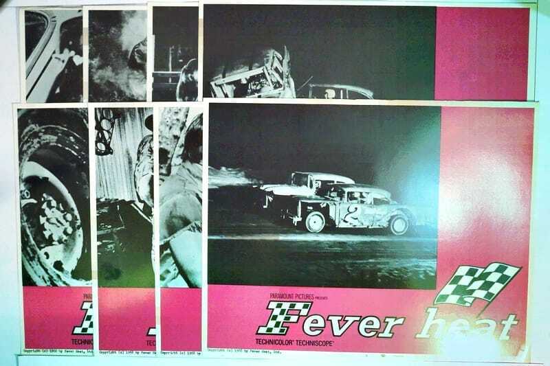 ORIGINAL LOBBY CARDS - FEVER HEAT - 1968 - set of 8