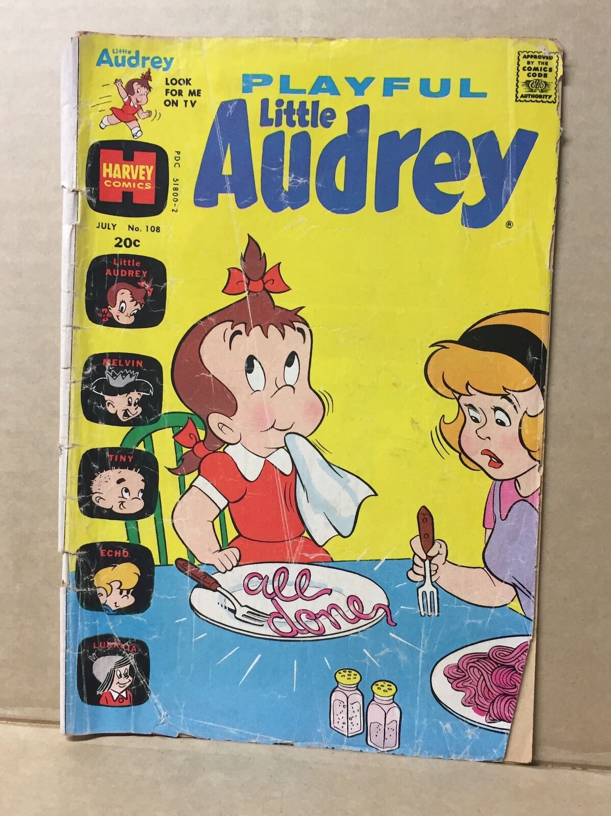 COMIC BOOK - PLAYFUL LITTLE AUDREY 108