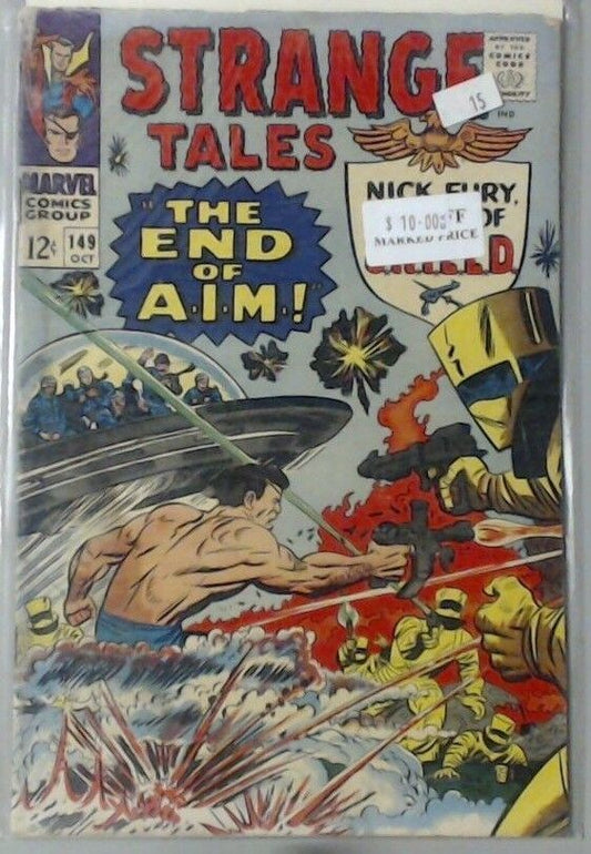 COMIC BOOK - STRANGE TALES MARVEL NICK FURY SHIELD 149 THE END OF AIM