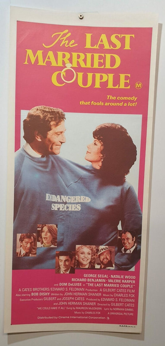 ORIGINAL DAYBILL MOVIE POSTER - THE LAST MARRIED COUPLE IN AMERICA - 1980