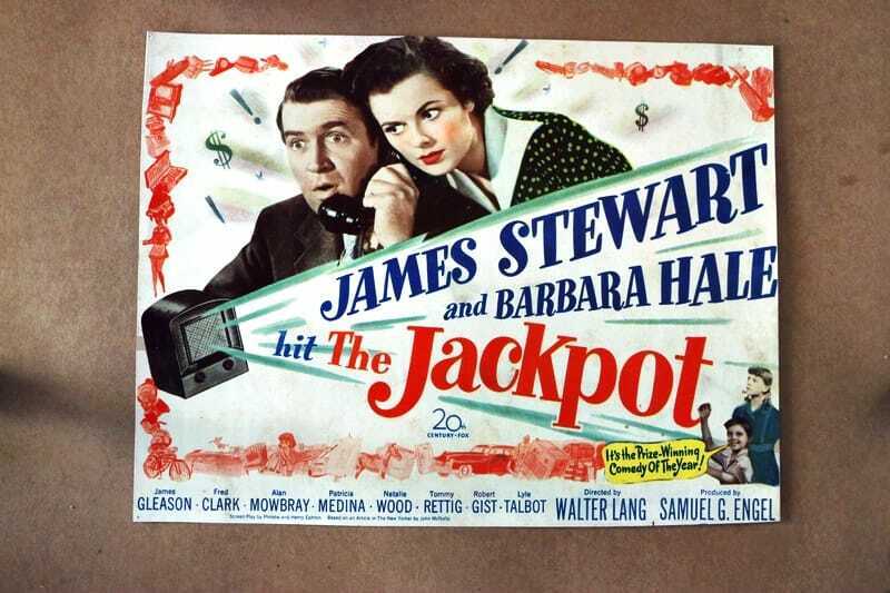 ORIGINAL LOBBY CARD - JACKPOT - 1950 - title card