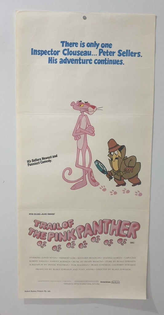 ORIGINAL DAYBILL MOVIE POSTER - TRAIL OF PINK PANTHER - 1982