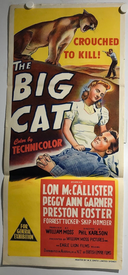 ORIGINAL DAYBILL MOVIE POSTER - THE BIG CAT