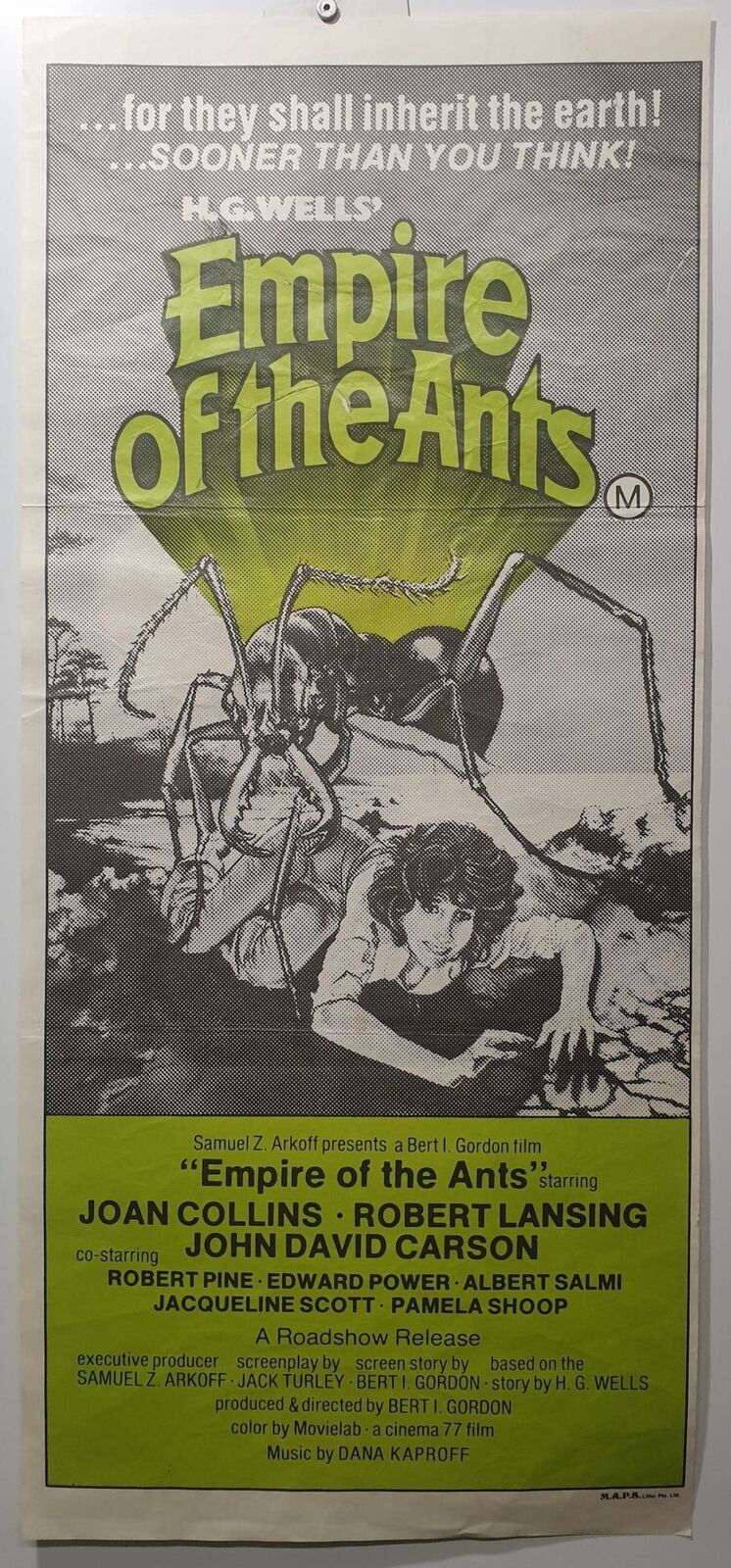 ORIGINAL DAYBILL MOVIE POSTER - EMPIRE OF THE ANTS - HORROR