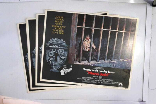 ORIGINAL LOBBY CARDS - WHERE'S JACK? - 1969 - set of 8