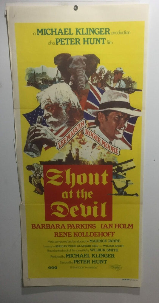 ORIGINAL DAYBILL MOVIE POSTER - SHOUT AT THE DEVIL