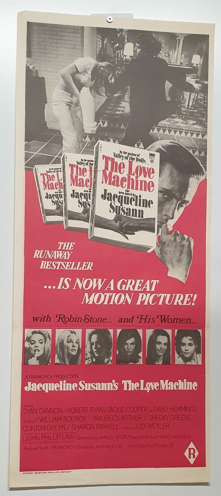 ORIGINAL DAYBILL MOVIE POSTER - THE LOVE MACHINE - 1971