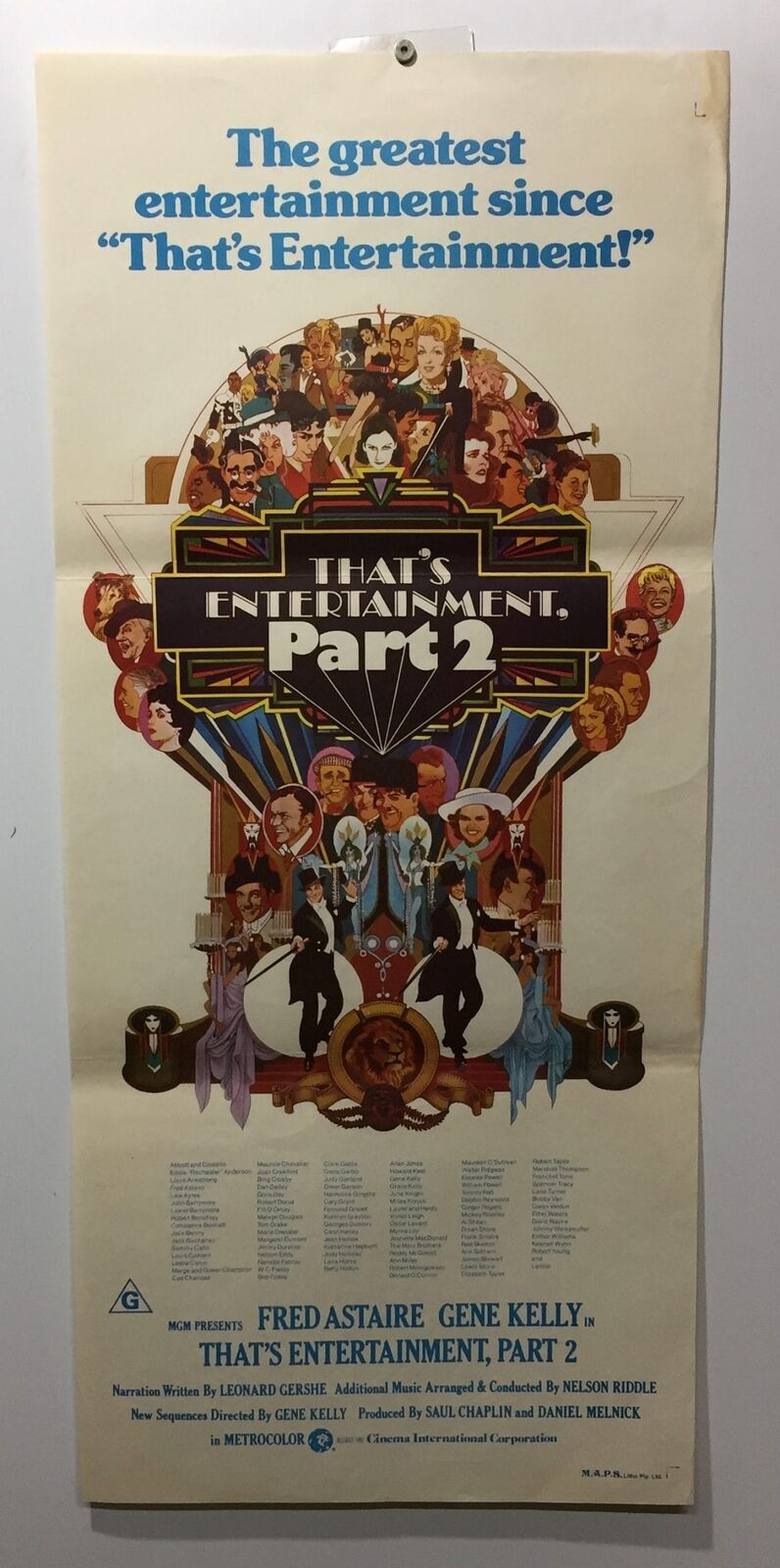 ORIGINAL DAYBILL MOVIE POSTER - THAT'S ENTERTAINMENT, PART 2